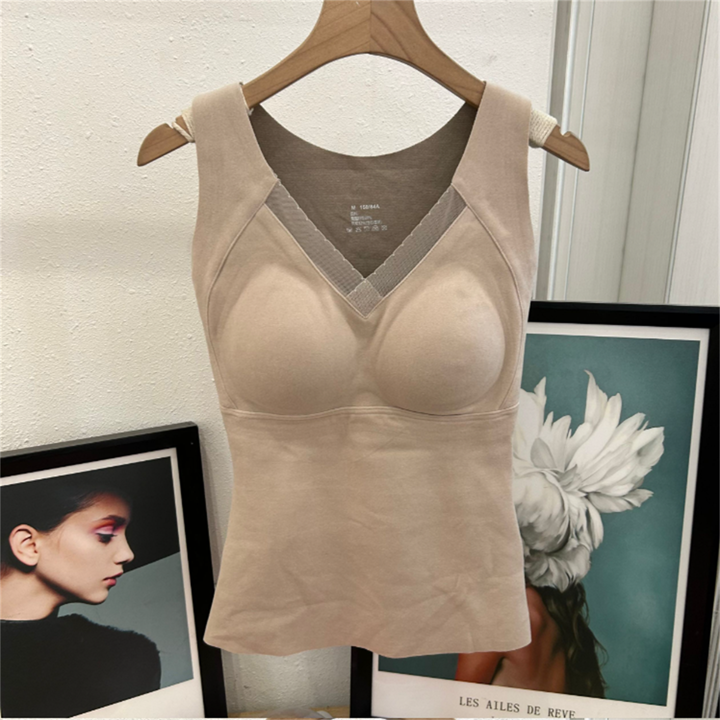 枫之欣石墨烯保暖背心胸垫一体