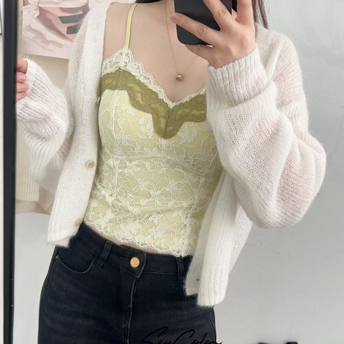 法式浪漫33026V领蕾丝包边内衣鱼骨强力收腹显瘦显欲百搭吊带