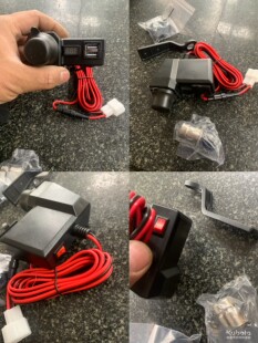 久保田EX130EX108收割机左后边预留线插头 取电 充电 洋马6118