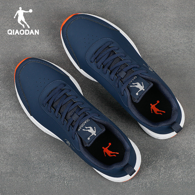 乔丹男鞋缓震透气耐磨跑步鞋男系带休闲鞋子跑鞋网面黑色运动鞋