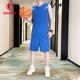 比赛球服透气两件套青少年队服球衣印号印字 中国乔丹篮球服男套装