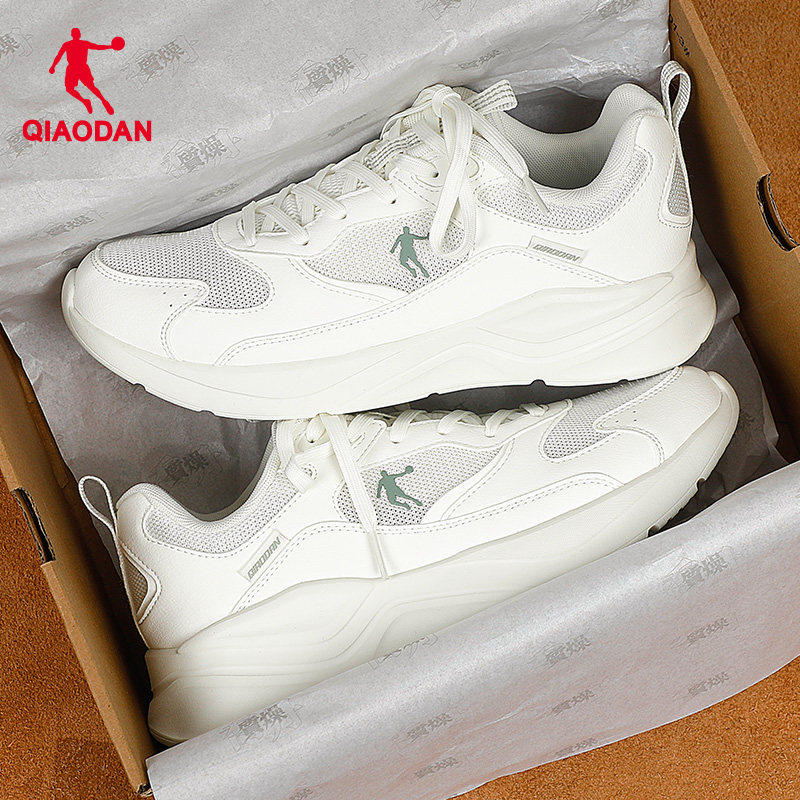 乔丹女鞋轻便系带网面透气减震厚底跑步鞋防滑EVA运动休闲老爹鞋