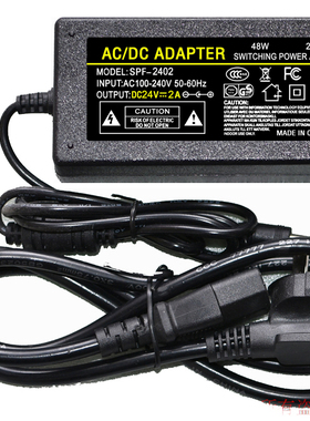 AC DC ADAPTER原装DC24V2A电源适配器型号SPF-2402