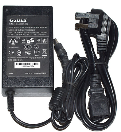 全新科.诚GODEX原装24V2.5A 电.源适配器型号WDS060240