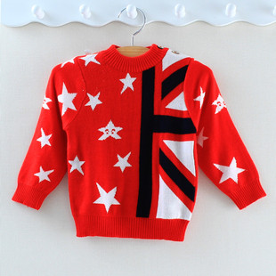 春秋新款宝宝羊绒毛线衣婴儿套头衫针织衫男女童上衣婴幼儿外套