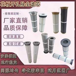 工厂 工业除尘器花板开孔滤芯 法兰式滤筒 粉尘过滤净化 厂家直供