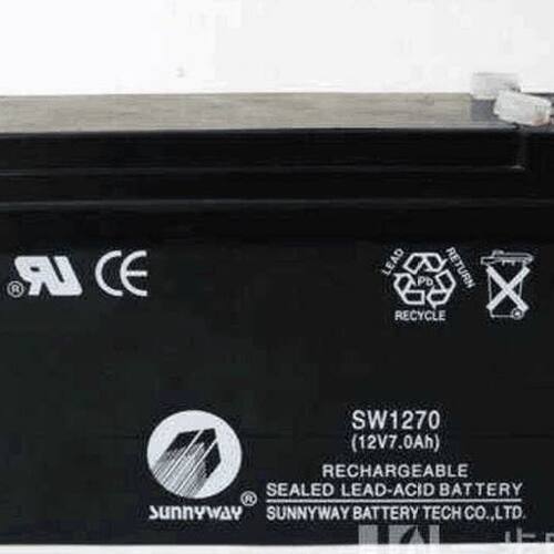 三威SUNNYWAY蓄电池SW1270铅酸12V7AH电梯消防通讯UPS免维护电瓶