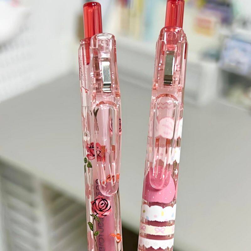 日本ZEBRA斑马中性笔JJ15草莓费尔岛甜点甜品按动笔水笔红笔红色