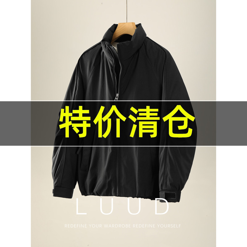 特价 工装风抽褶袖棉服外套男冬内里夹棉保暖防风飞行员夹克棉衣