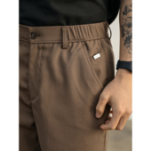 夏季 半松紧腰中裤 轻熟风直筒短裤 LUUD 男士 修身 凉爽透气休闲裤 子