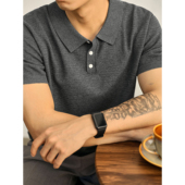 舒适水洗棉气质绅士男短袖 LUUD 夏季 简约针织质感翻领POLO衫 韩版