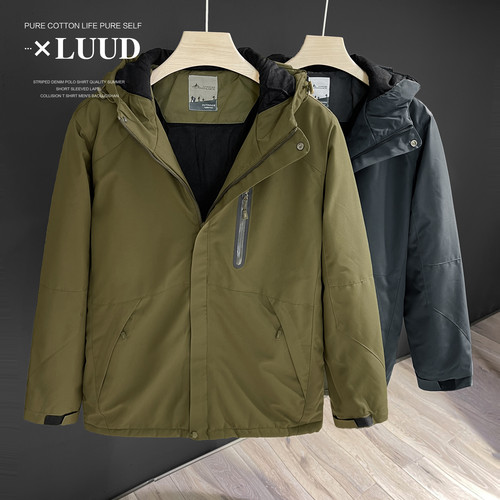 黑科技电源发热棉服外套