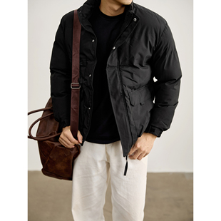 LUUD 风功能性多口袋立领棉服男冬内里夹棉保暖轻盈外套 日系工装