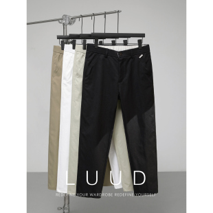 锥形长裤 LUUD 立体裁剪气质法式 男士 子 通勤百搭细腻触感休闲西裤
