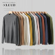 LUUD 百搭潮男毛衣 法拉绒恒温聚暖修身 冬款 净色简质半高领打底衫
