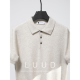 LUUD 纹理感简约气质绅士男翻领POLO衫 老钱精梳棉纱修身 针织短袖