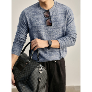 LUUD 磨毛绒感弹力渐变T恤 慵懒松弛感男生花纱渐变280g内搭打底衫