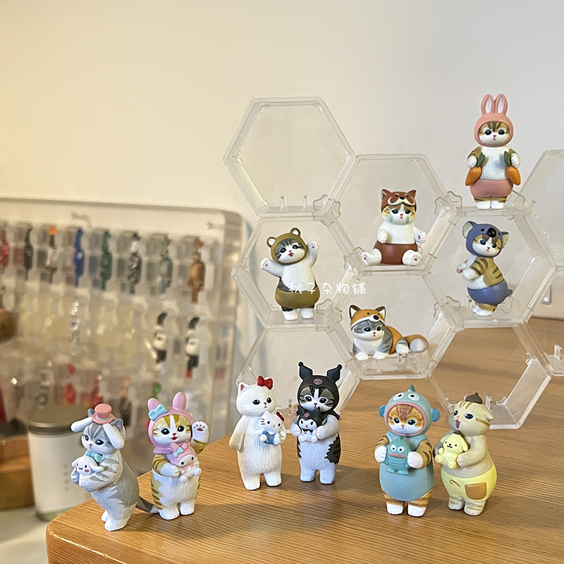 日系可爱萌猫手办模型车载摆件