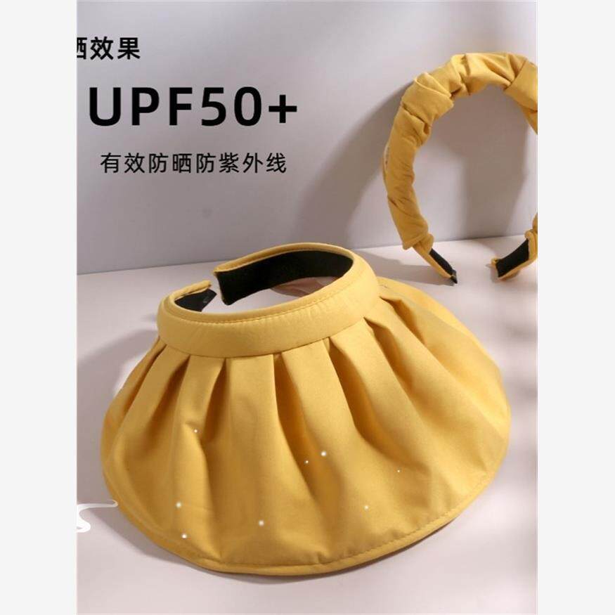 发卡式遮阳帽可折叠防晒