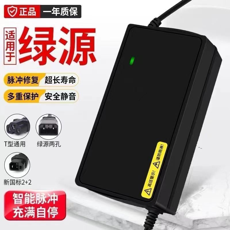 适用绿源电动车国标充电器 48V60V72V 铅酸石墨烯电池电瓶车通用图片