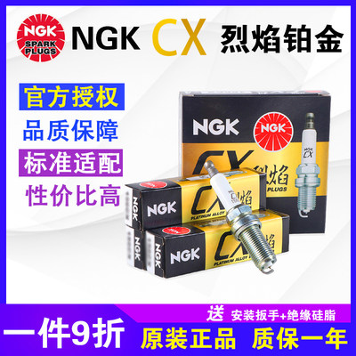 NGK烈焰铂金火花塞荣威i5 i6 RX3 350 360 550 750W5北京40 BW007