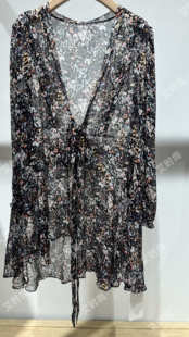 叠襟系带印花衫 Read 2024春夏款 国内代购 B90115311 Me读我专柜正品