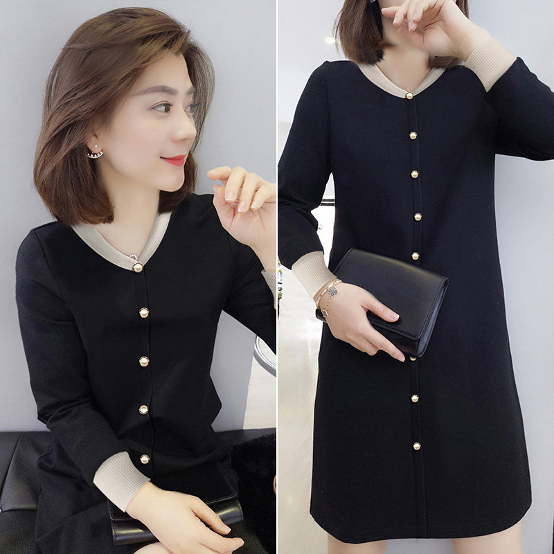 欧洲站秋季女装2020新款欧货潮小个子名媛气质裙子宽松连衣裙秋