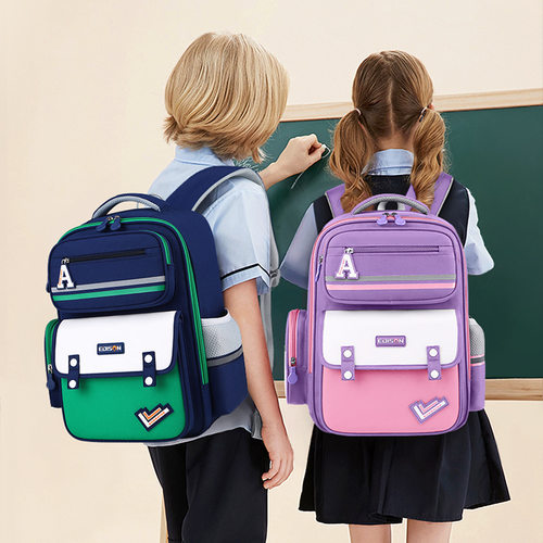 爱迪生轻便书包小学生新款男帅气1一3一6级男孩背包女孩护脊