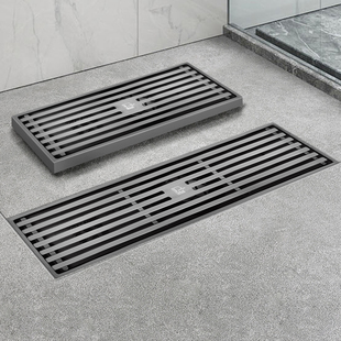 潜水艇地漏长条形304不锈钢隐形防臭防气溶胶淋浴官方旗舰店官网