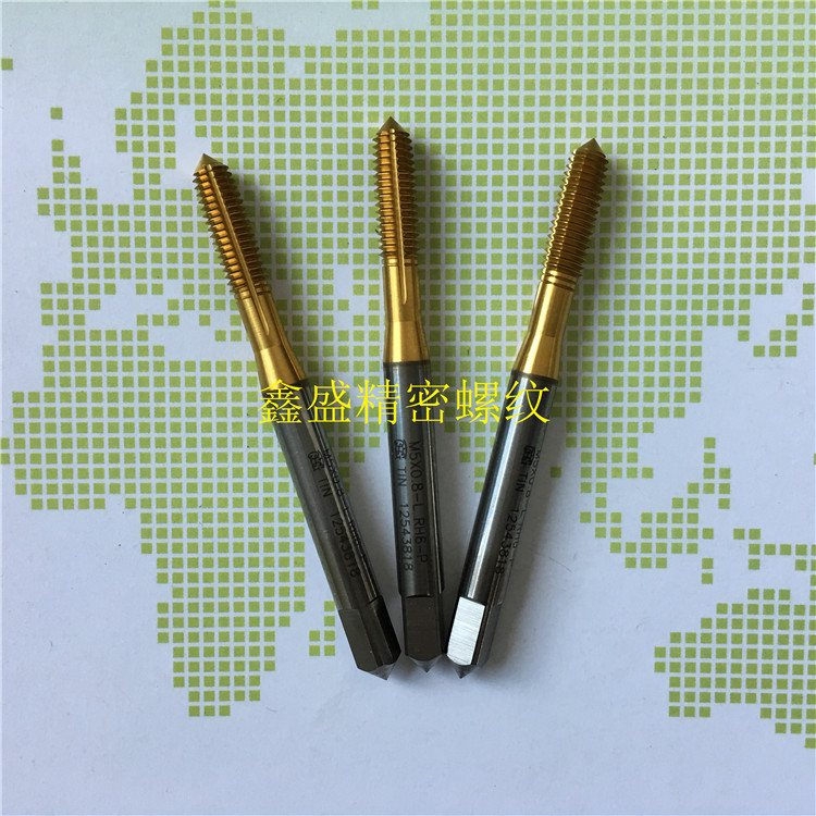 日本OSG左牙反牙镀钛挤压丝锥M2M2.5M3M3.5M4M5M6M8M10M12丝攻6G