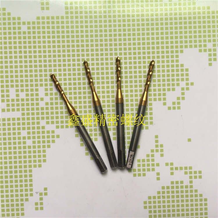 日本YAMAWA镀钛螺旋丝锥6G丝攻M1M1.2M1.4M1.5M1.6M1.7M1.8X0.35