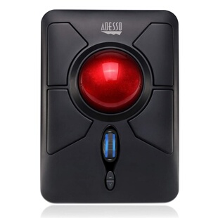 轨迹球 T50无线鼠标 iMouse 黑色 左右手通用 办公 可编程 Adesso