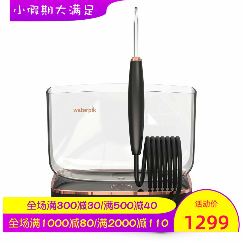 waterpik/洁碧 WF-04水牙线 家用冲牙器 便携 可折叠 旋转底座 黑