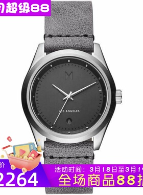 MVMT男士手表 石英机芯 Pelham日期窗口表盘 精致腕表 防水100m