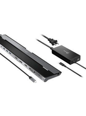 j5create JCD543P 扩展坞 支持3个显示器 1Gbps以太网 黑色 新款