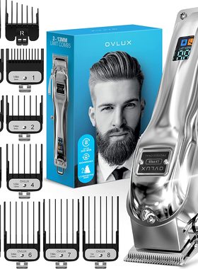 OVLUX ‎LX-9905 男士无线理发器 充电式 LED显示屏 防刮擦 新款