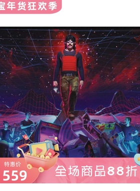 Razer/雷蛇 巨人速度 游戏鼠标垫 抗磨损缝合布 Dr. Disrespect版