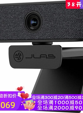 JLab JBuds Cam 有线摄像头 1080P高清 视频会议/直播 内置麦克风