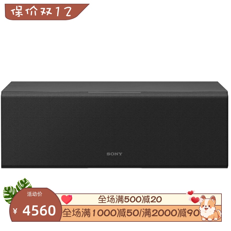 Sony/索尼SS-CS8M2有线音箱 中置声道扬声器 2分频3驱动 黑色新款