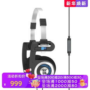 PRO有线耳机 线控 带麦克风 Koss 立体声 Porta 可折叠 黑色 高斯