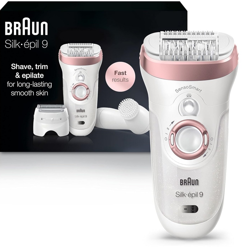 Braun/博朗Silk-épil 9 9-880女士脱毛器 干湿两用 带面部清洁刷