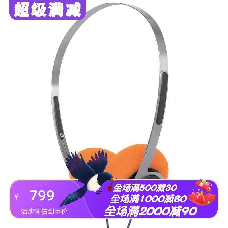 高斯P/21有线耳机复古超轻新款