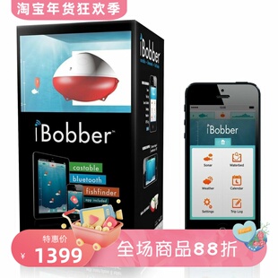 iBobber 无线鱼群探测器 蓝牙 钓鱼 深度范围100英尺 深度探测器
