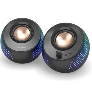 Pebble 创新 RGB灯光 多媒体音响 立体声 2.0有线音箱 Creative