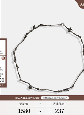 【zt zhuangtai狀態】EXCEPTION例外复古花手工抛光925银项链颈链