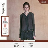 马夹女 EXCEPTION例外手工冷染撞料设计修身 zhuangtai狀態