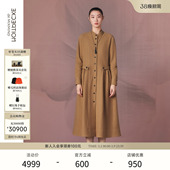 绵羊毛混纺立体A型廓形修身 新品 连衣裙 2025冬季 EXCEPTION例外女装