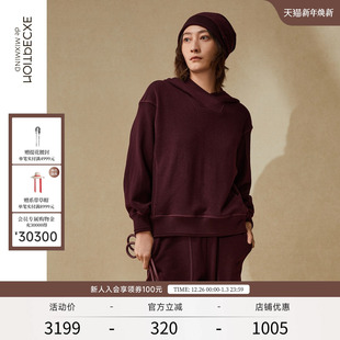 卫衣绵羊毛保暖连帽设计特殊结构针织衫 EXCEPTION例外女装 秋冬款