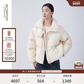 羽绒服鹅绒保暖加厚可调节高领短款 EXCEPTION例外女装 秋冬款 外套
