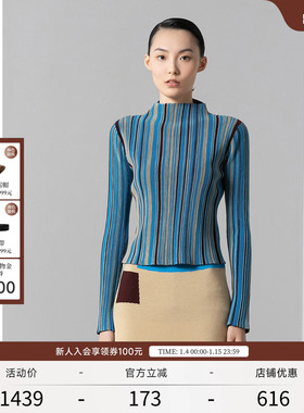 EXCEPTION例外女装秋冬高领修身美丽诺羊毛针织衫内搭打底上衣